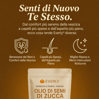 Capsule molli all’olio di semi di zucca – Rafforzano naturalmente la salute dei reni e il benessere della vescica dall’interno