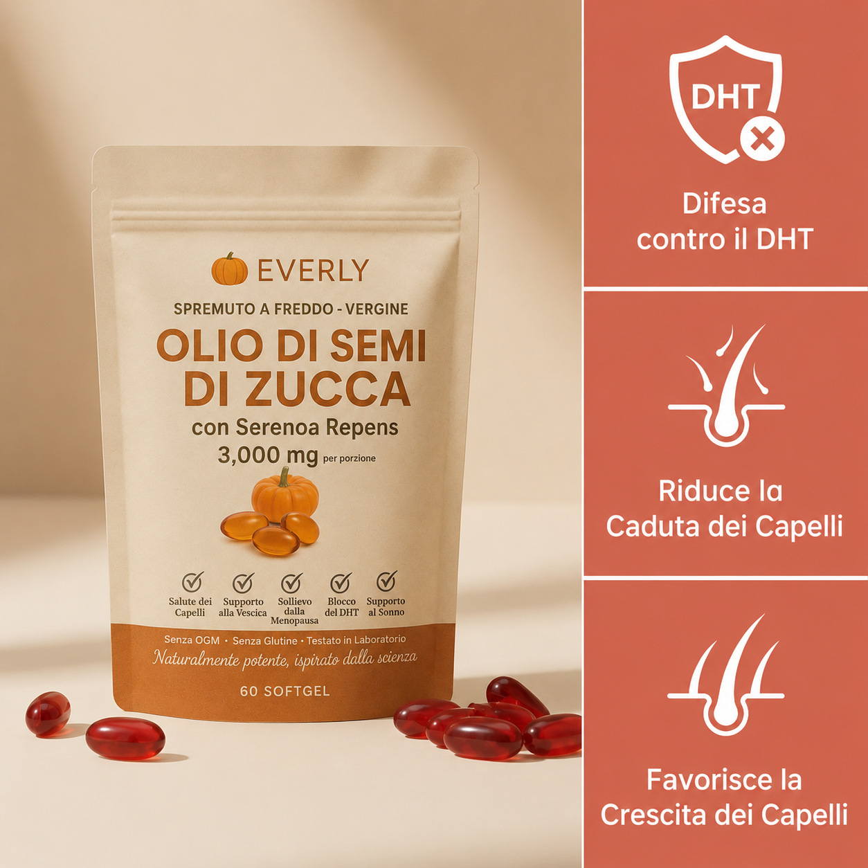 Capsule di olio di semi di zucca
